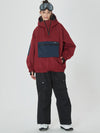 Veste bomber ample d'hiver pour femme avec poches cargo stylées et pantalon de snowboard