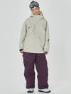 Veste anorak ample Freerider pour femme avec pantalon de snowboard cargo stylé