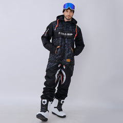 Combinaisons de snowboard monoblocs pour hommes P-40 Fighter et Shark