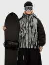 Veste de ski freestyle multifonctionnelle et résistante pour femme, style urbain.