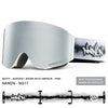 Lunettes de ski/snowboard unisexes Nandn, protection ouvrables