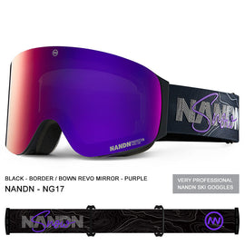 Lunettes de ski/snowboard unisexes Nandn, protection ouvrables
