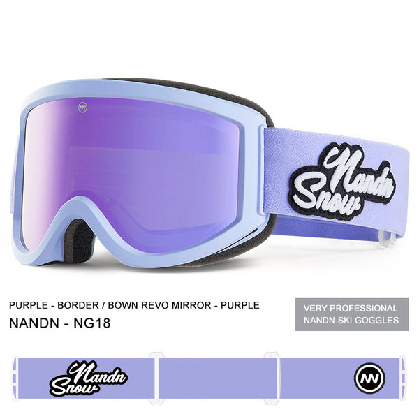 Lunettes de ski tendance FreedomShade unisexes Nandn