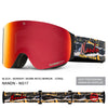 Lunettes de ski/snowboard unisexes Nandn, protection ouvrables