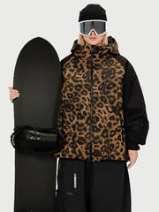 Veste de ski freestyle multifonctionnelle et résistante pour femme, style urbain.