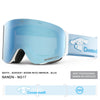 Lunettes de ski/snowboard unisexes Nandn, protection ouvrables