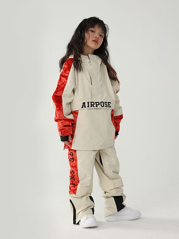 Anorak fleuri Air Pose pour enfant, veste et pantalon de ski