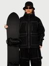 Veste de ski UrbanCraft Street Utility Freestyle pour femme – Capuche réfléchissante et design inspiré des vêtements de travail