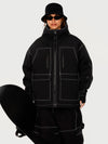 Veste de ski UrbanCraft Street Utility Freestyle pour femme – Capuche réfléchissante et design inspiré des vêtements de travail