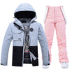 Ensemble veste et pantalon de ski femme colorblock toutes saisons