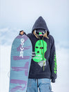 Sweat à capuche unisexe Snowall pour femme, style gangster, résistant à l'eau.