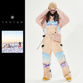 Salopette de ski isolée Vector Mountain Queen pour femme