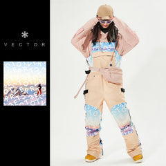 Salopette de ski isolée Vector Mountain Queen pour femme