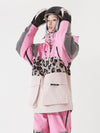 Veste anorak d'hiver unisexe réfléchissante et colorée pour femme et snowboard Vector
