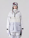 Veste anorak d'hiver unisexe réfléchissante et colorée pour femme et snowboard Vector