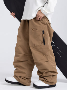 Pantalon de ski ample Prime Mountain pour homme avec deux poches cargo latérales