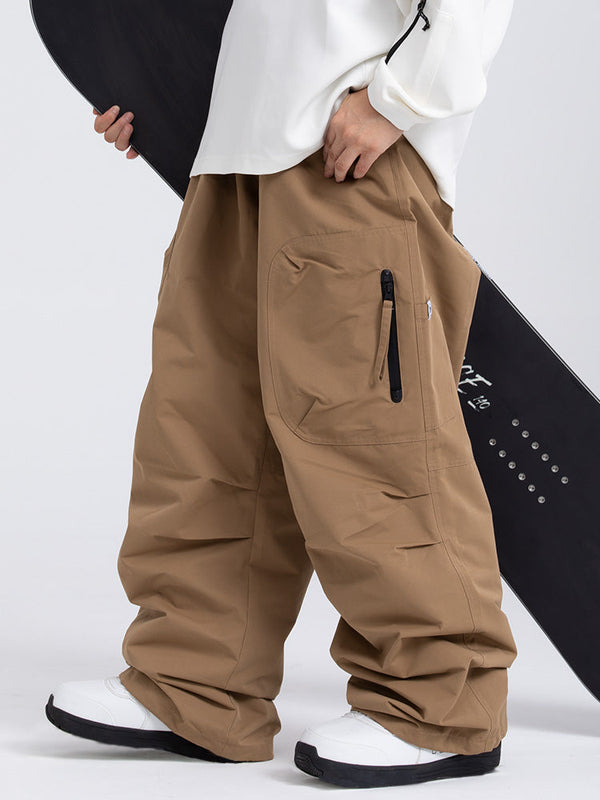 Pantalon de ski ample Prime Mountain pour homme avec deux poches cargo latérales
