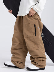 Pantalon de ski ample Prime Mountain pour homme avec deux poches cargo latérales