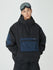 Veste bomber d'hiver ample pour homme, style snowboard, avec grande poche cargo.