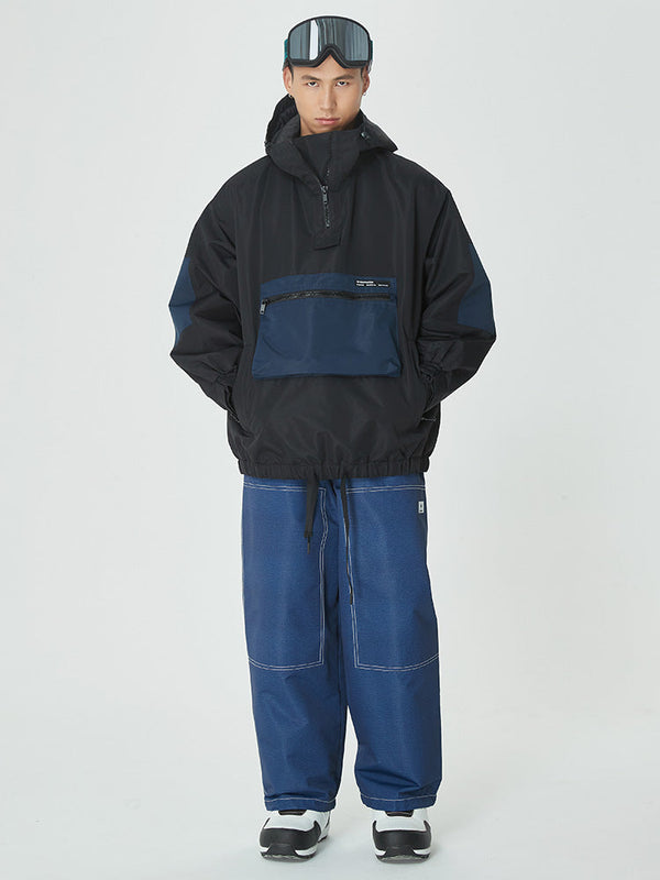 Combinaison de snowboard ample pour homme, style freeride.