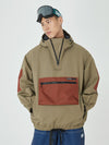 Veste bomber d'hiver ample pour homme, style snowboard, avec grande poche cargo.