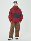 Veste bomber d'hiver ample pour homme avec poches cargo stylées et pantalon de snowboard