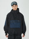 Veste bomber d'hiver ample pour homme, style snowboard, avec grande poche cargo.