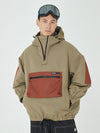 Veste bomber d'hiver ample pour homme, style snowboard, avec grande poche cargo.