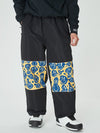 Pantalon de ski cargo Swaggy pour homme avec empiècements réfléchissants aux genoux