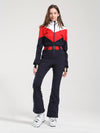Combinaison de ski Gsou Snow Retro Color-Blocked Flare pour femme