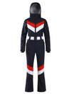 Combinaison de ski Gsou Snow Retro à rayures en V pour femme