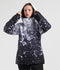 Veste de snowboard d'hiver imperméable à imprimé coloré SMN Mountain Freeze pour femme