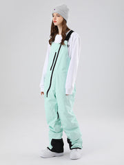 Salopette de ski Searipe pour femme, fermeture éclair oblique, col rond