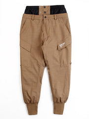 Pantalon de jogging imperméable taille haute pour homme RARWWAR, style harem, idéal pour la montagne et la neige.