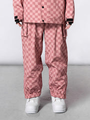 Pantalon de snowboard à damier RARWAR pour femme