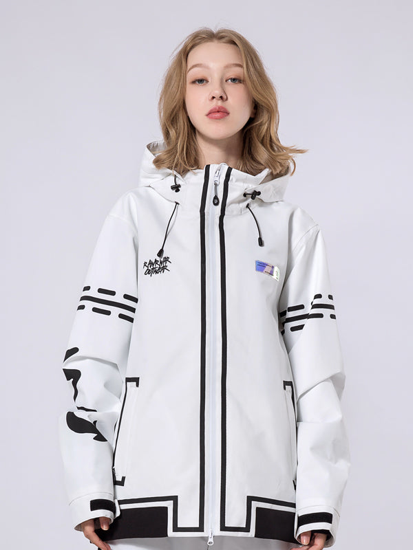Veste de snowboard cargo géométrique RARWAR pour femme