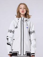 Veste de snowboard cargo géométrique RARWAR pour femme