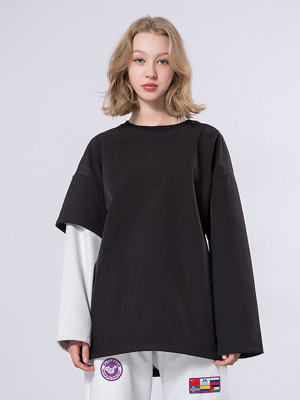 Pull à col rond Mutu Snow Fake Two pour femme