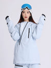 Veste de snowboard Cosone Oblique pour femme, fermeture éclair oblique, idéale pour les sports de plein air.