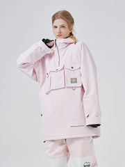Veste de ski RARWWAR 3 Cargo Pow Line pour femme, poches et demi-fermeture éclair