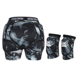 Ensemble short et genouillères de protection unisexe Gsou Snow Undercover