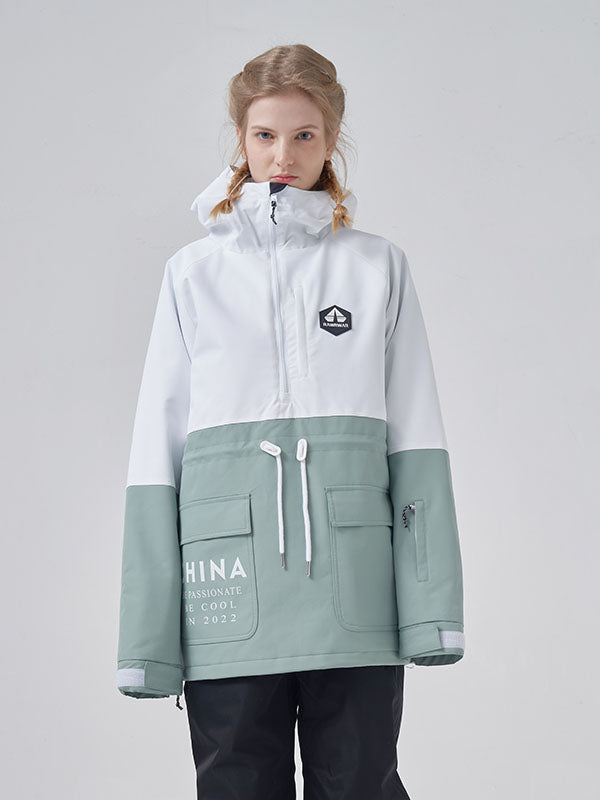 Parka d'hiver RAWRWAR Infinity Colorblock pour femme