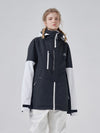 Parka d'hiver RARWWAR Powder Space à manches colorblock pour femme