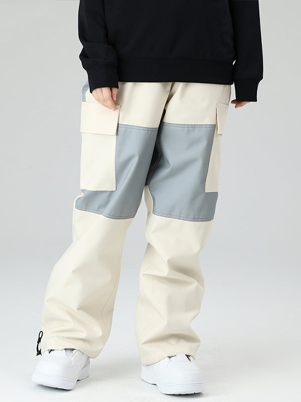 Pantalon de ski cargo Searipe Winter Freerider Colorblock pour femme