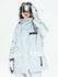 Veste de neige à blocs de couleur réfléchissants Vector Winter Invitation pour femmes