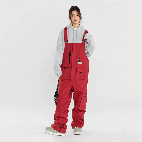 Salopette de snowboard Nandn Pockets Fun pour femmes