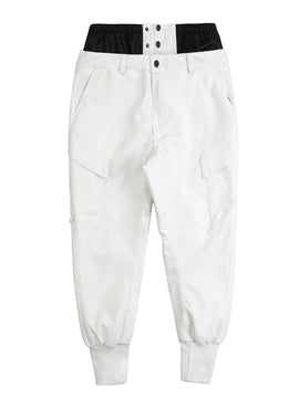 Pantalon de jogging imperméable taille haute pour femme RARWWAR, style harem, idéal pour la montagne et la neige.