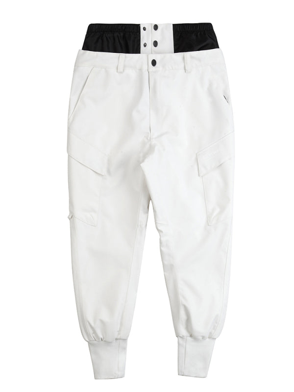 Pantalon de jogging imperméable taille haute pour femme RARWWAR, style harem, idéal pour la montagne et la neige.