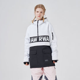 Veste de ski cargo Powershot pour femme avec demi-zip et ourlet amovible