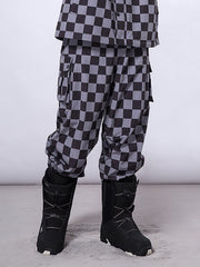Pantalon de snowboard à damier RARWAR pour homme